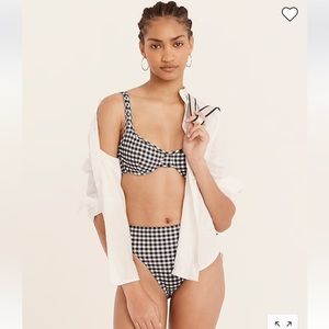 NWT J. Crew Underwire Bikini Top 38C and High Rise Bikini Bottom L